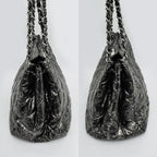 Chanel Nylon Chain Tote Bag Silver Hardware Quilted — view 3