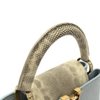 Louis Vuitton Exotic Leather Capucines BB Bag Bleu Olympe — view 5