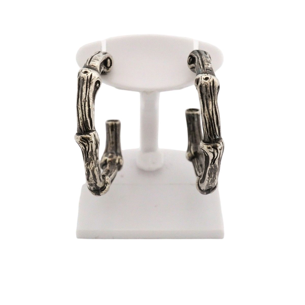 Tiffany & Co Earrings Bamboo Hoop Silver — view 2