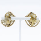 Chanel Quilted Gold Plated 02 P 24.6 g Earrings — view 4