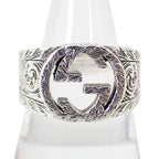 Gucci 925 Interlocking Ring Size 22 J62