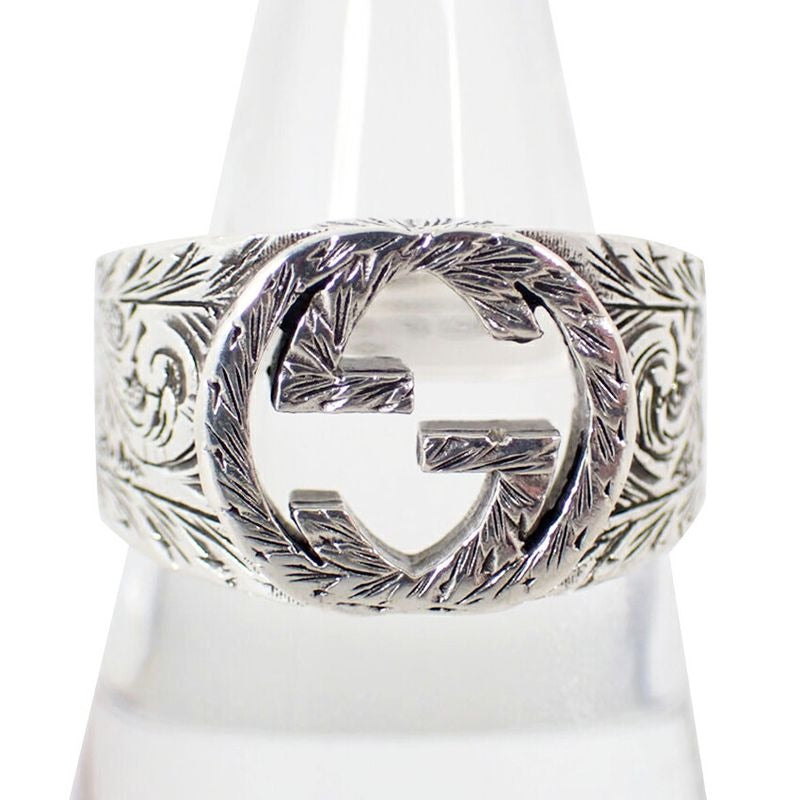 Gucci 925 Interlocking Ring Size 22 J62