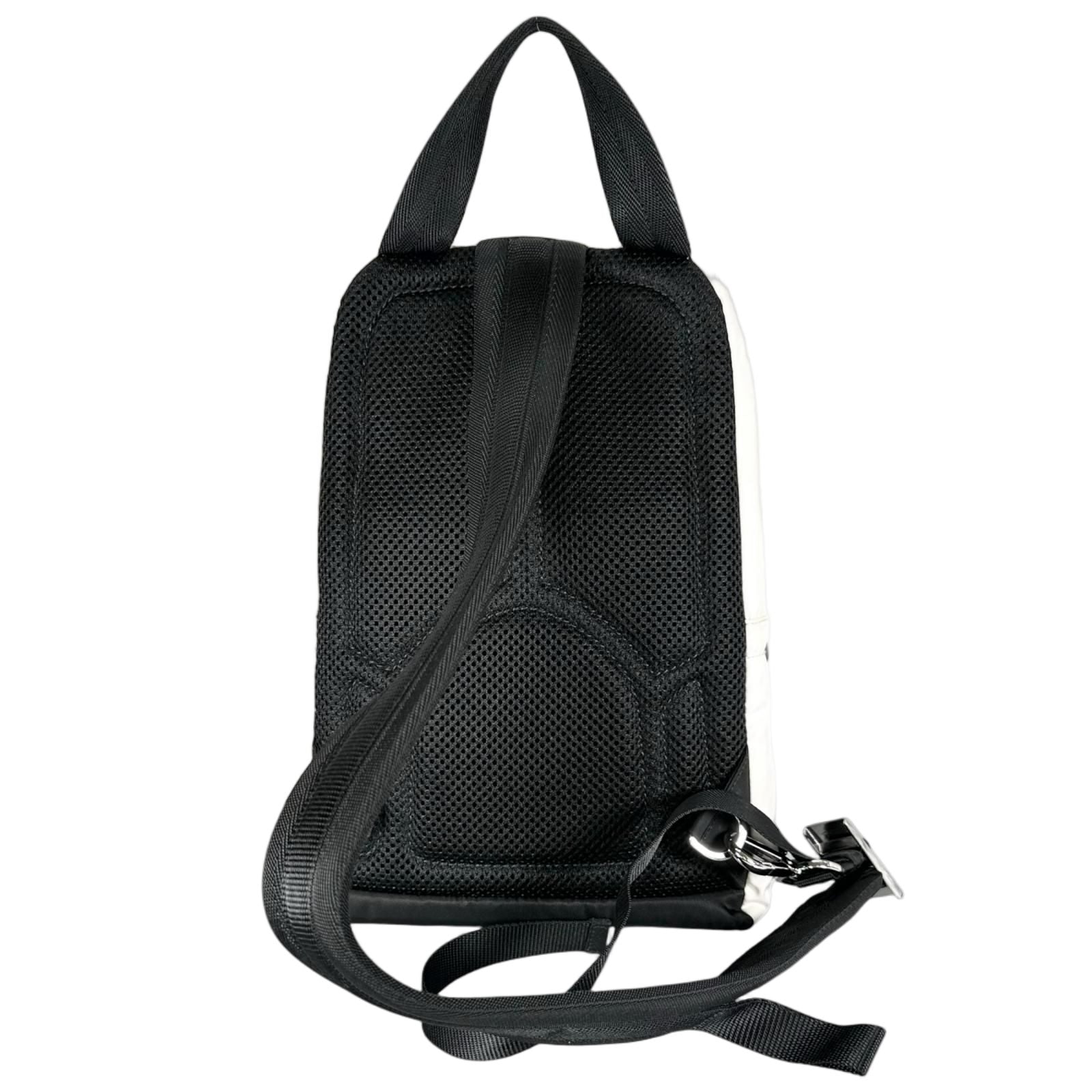 Prada Tessuto Montagn Sling Bag Nylon Saffiano Leather Black — view 2