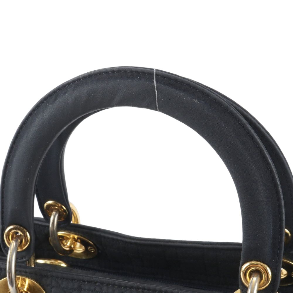 Dior Cannage Lady Handbag Tote Black — view 2