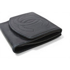 Chanel Wallet Bifold Folding CC Logo Black — view 5