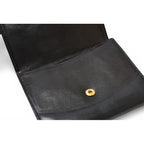 Chanel Wallet Bifold Folding CC Logo Black — view 9