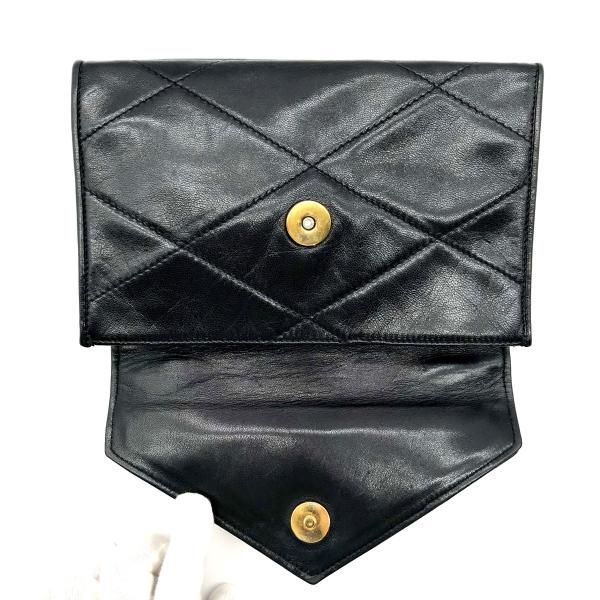Chanel Chain Hand Bag CC Logo Black — view 7