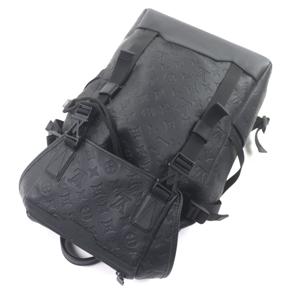 Louis Vuitton Getaway Backpack Monogram Shadow Noir Black M24776 — view 6