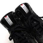 Gucci Shoes Sneakers High Cut Men Cotton Canvas Leather Black — view 5