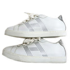 Hermes Avantage Sneakers Size 37 1 2 Leather White Lady Shoes — view 4
