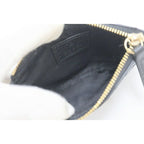 Gucci Coin Case GG Emblem Grain Leather Black — view 4
