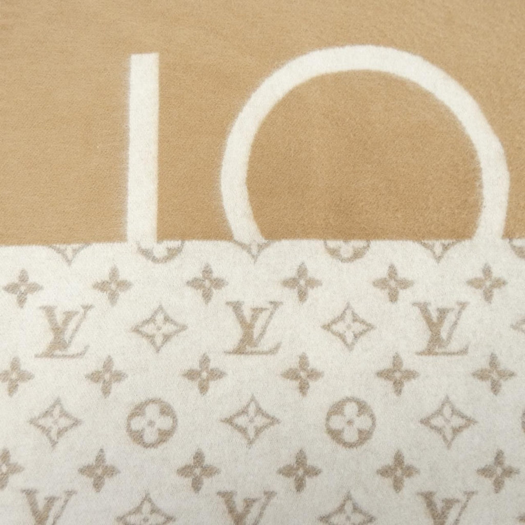 Louis Vuitton Monogram Split Scarf Brown White — view 4