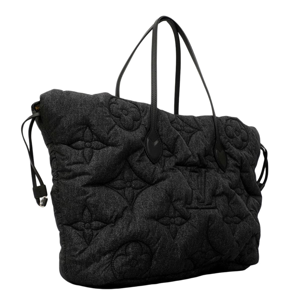 Louis Vuitton Tote Monogram Neverfull Inside Out MM Black Brown Reversible — view 2