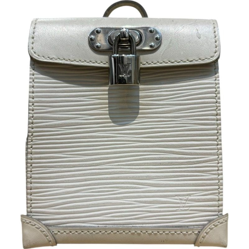 Louis Vuitton M6004 J Mini Steamer Bag Charm Ivory