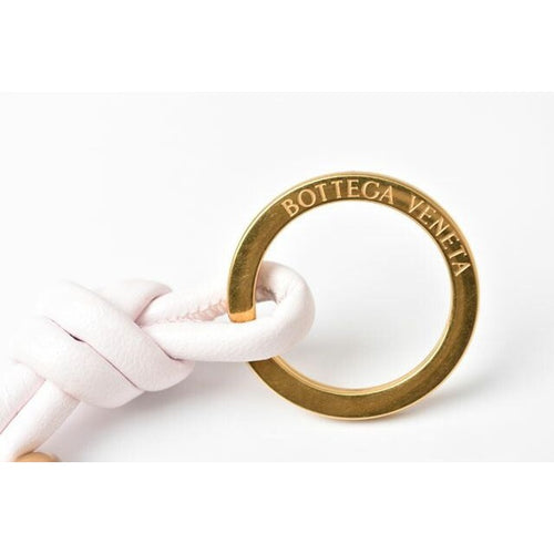Bottega Veneta Key Ring Holder Nappa Baby Pink Matte Gold — view 2