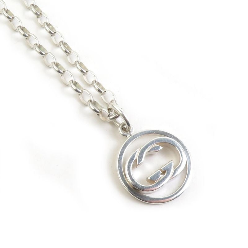Gucci Interlocking GG Sterling Silver Necklace