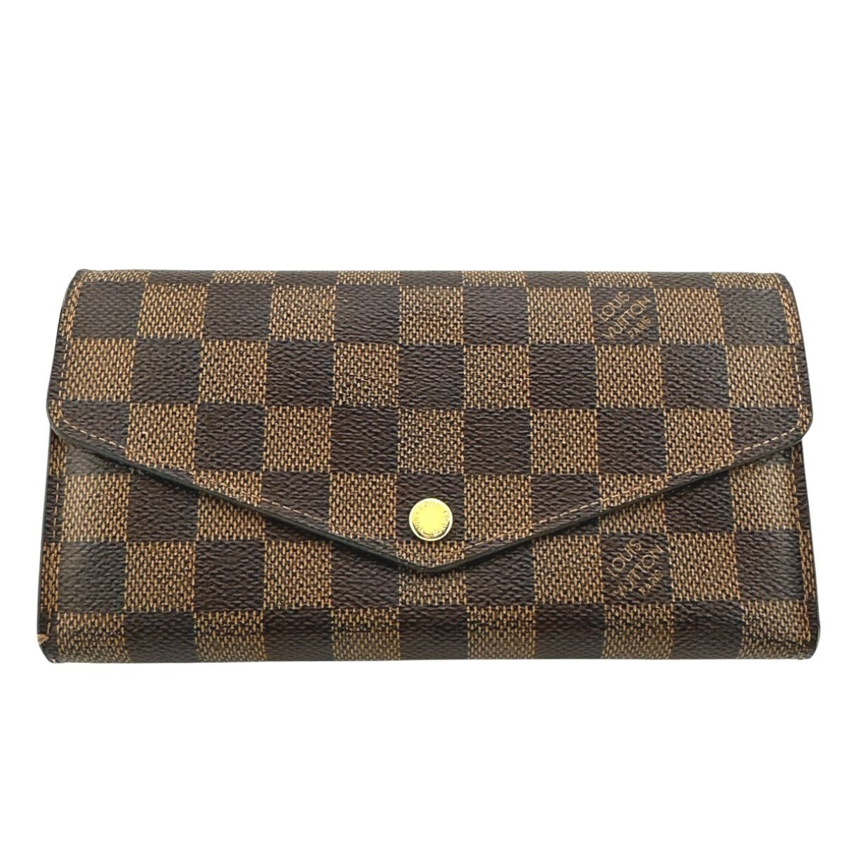 Louis Vuitton Damier Round Zipper Portefeuille-sarah Long Wallet