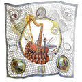 Hermes Carre 90 Scarf Hymn to Mozart Silk Music