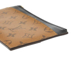 Louis Vuitton Monogram Reverse Slim Purse Brown Black Leather — view 4