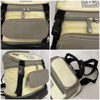 Chanel Backpack Gray White Black Sport with a Reason — view 7
