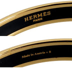 Hermes Enamel Bangle Blue Gold SS PM Chaine D'Ancre 20.5 Bracelet — view 4