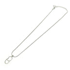 Christian Dior CD Logo Necklace Women Silver — view 4