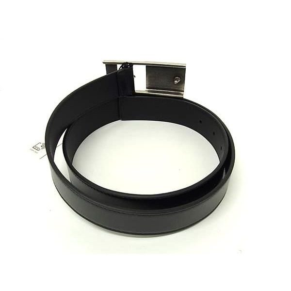 Gucci Leather Silver Belt Black — view 2