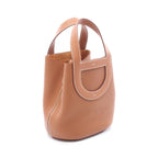 Hermes Handbag in the Loop 18 Gold Leather Brown — view 2