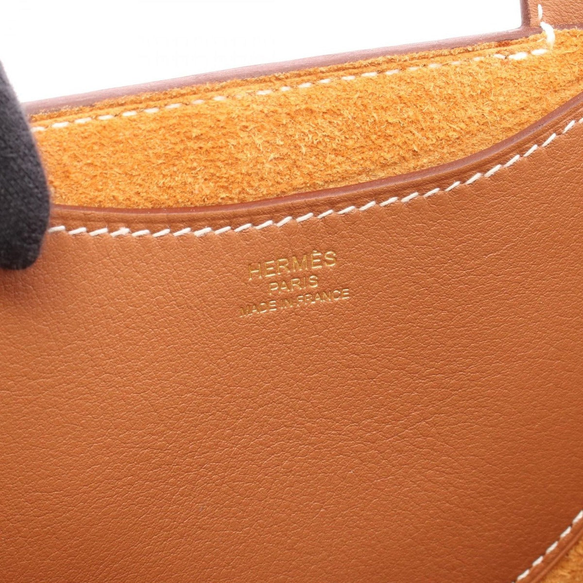 Hermes Handbag in the Loop 18 Gold Leather Brown — view 4