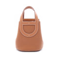 Hermes Handbag in the Loop 18 Gold Leather Brown