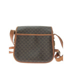 Celine Shoulder Bag Crossbody Macadam Pattern Vintage M92 Brown — view 2