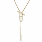 Hermes Necklace Eva-chaine D'ancre Lariat B Rose Gold Diamond — view 2
