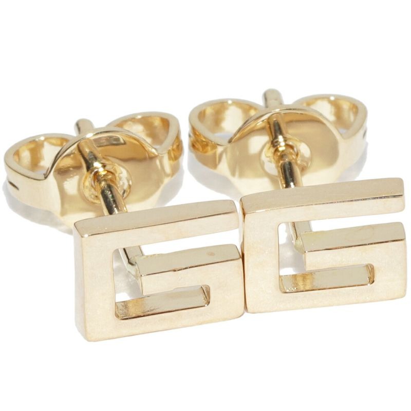 Gucci Earrings 18K Yellow Gold G Logo Studded
