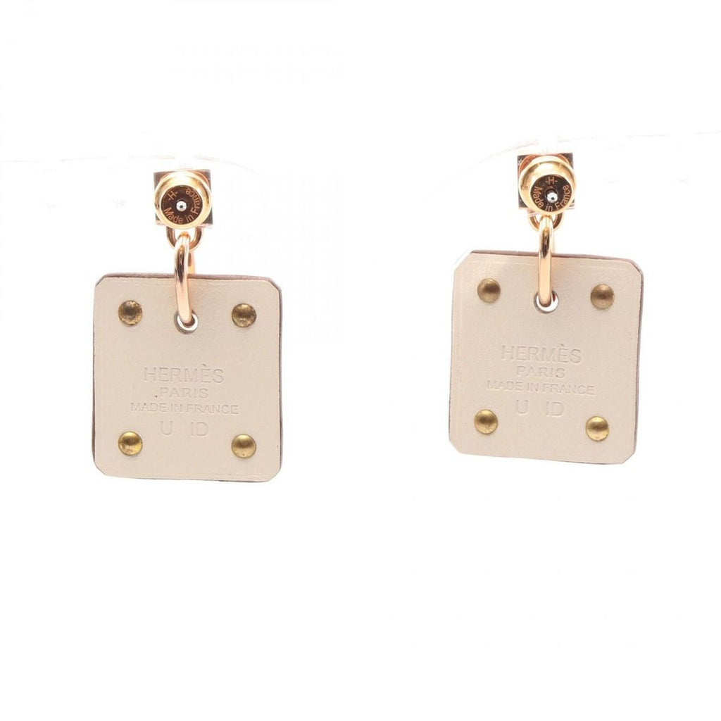 Hermes Earrings Asdukuru Leather — view 2