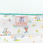 Hermes Sleeping Bag Gabriel Vert Aqua 100% Cotton Baby — view 5