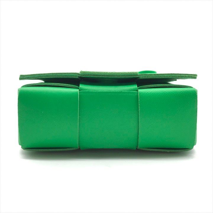 Bottega Veneta Leather Candy Cassette Green Shoulder Bag Mini — view 4