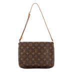 Louis Vuitton Musette Tango Brown Monogram Canvas Shoulder Bag