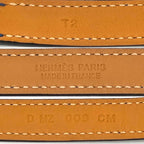Hermes Auchelie Dubretour Leather Bracelet Double Winding T2 155 cm — view 8