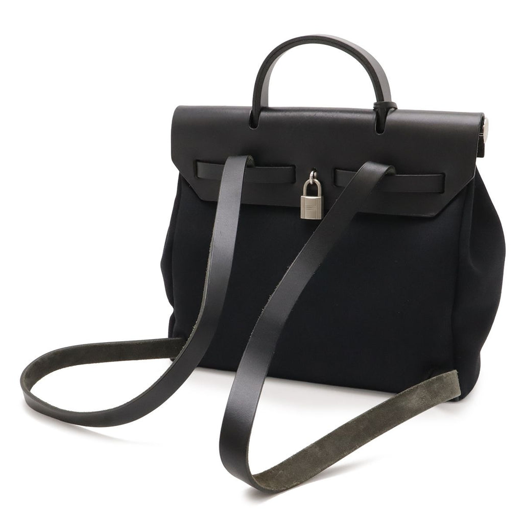 Hermes Herbag a Dos PM Backpack 2-Way Handbag Toile — view 2