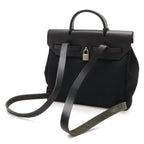 Hermes Herbag a Dos PM Backpack 2-Way Handbag Toile — view 2