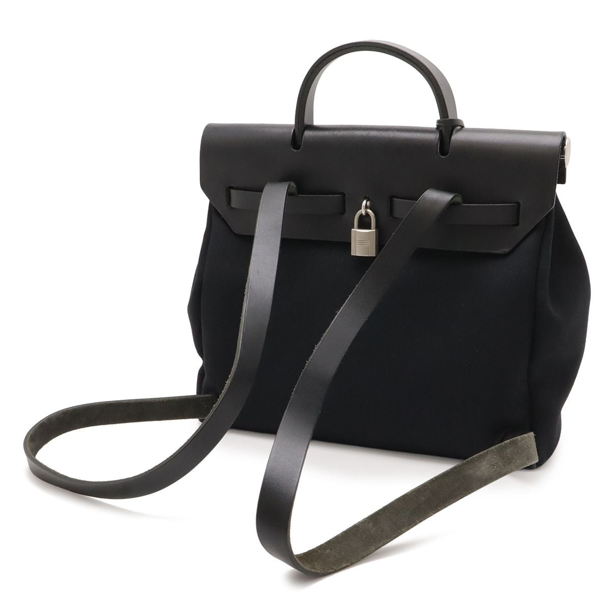 Hermes Herbag a Dos PM Backpack 2-Way Handbag Toile — view 2