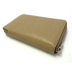 Celine Wallet Medium Zip Around Beige Red Leather Round Zipper Bifold — view 3