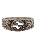 Gucci Interlocking Arabesque Ring Silver