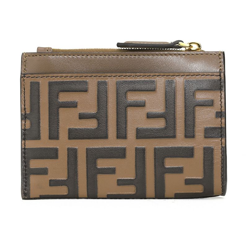 Fendi Card Case FF Diamond Brown — view 4