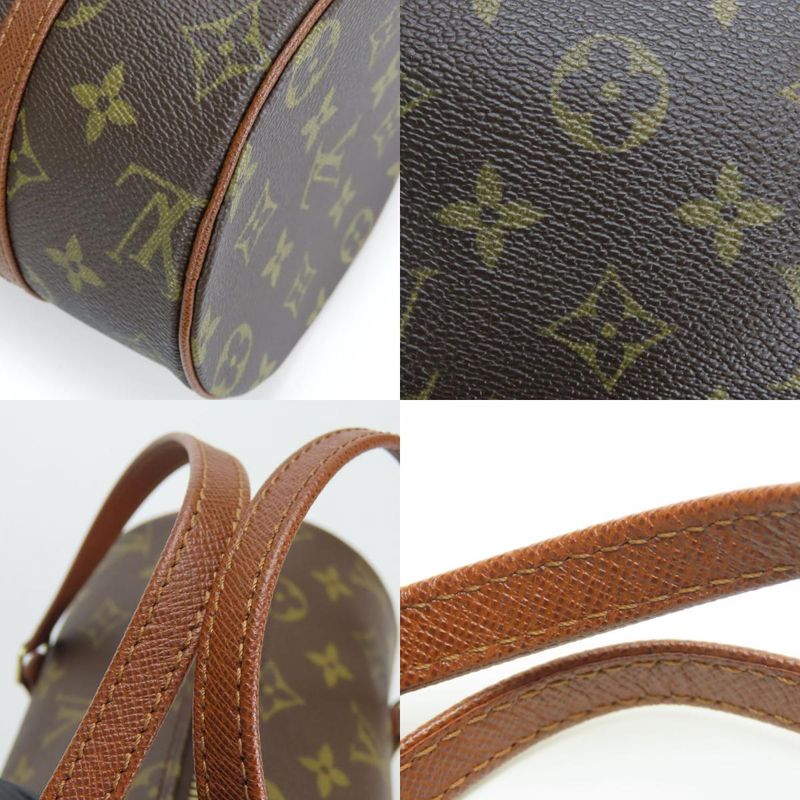 Louis Vuitton Handbag Papillon 26 Monogram Brown Cylindrical — view 6
