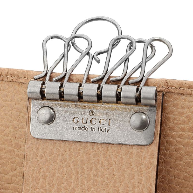 Gucci Key Case GG Marmont Rose Beige — view 6
