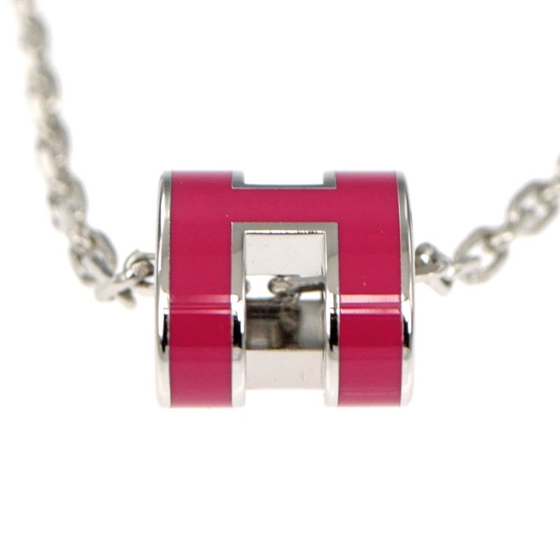 Hermes Necklace Pop Ash Mini Pendant Le Jugalante Silver Color Accessori — view 7