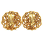 Chanel Vintage Coco Mark GP Gold Earrings 0146 — view 3