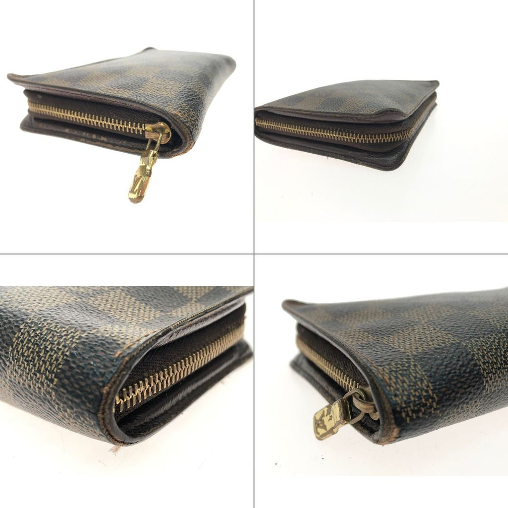Louis Vuitton Long Wallet Round Zipper Porte Monnaie Zip Damier Ebene — view 8