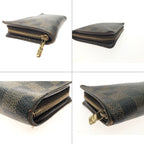 Louis Vuitton Long Wallet Round Zipper Porte Monnaie Zip Damier Ebene — view 8